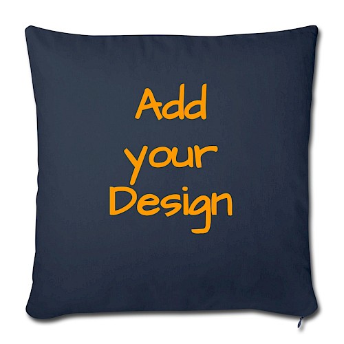 Sofa pillowcase 17,3'' x 17,3'' (45 x 45 cm) navy