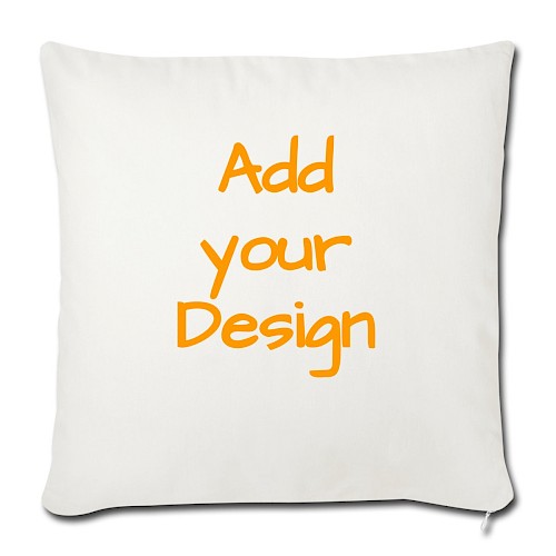 Sofa pillowcase 17,3'' x 17,3'' (45 x 45 cm) natural white