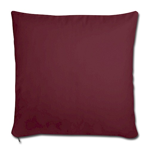 Soffkudde med stoppning 44 x 44 cm Hinten vinröd