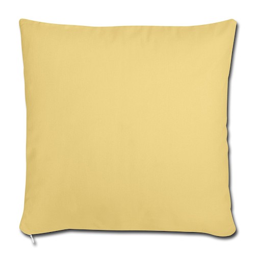 Soffkudde med stoppning 44 x 44 cm Hinten ljusgul