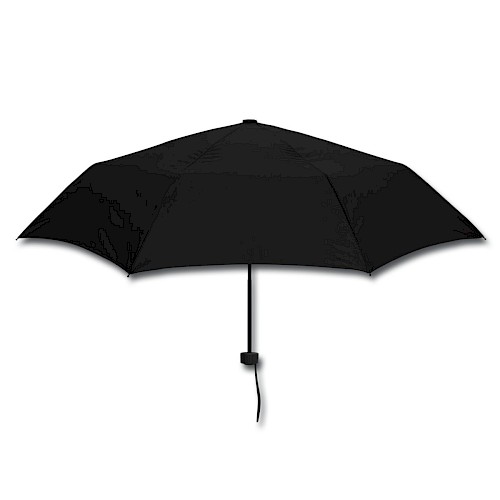 Regenschirm (klein) Hinten Schwarz