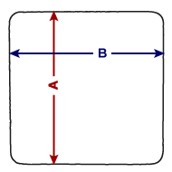 Untersetzer (4er-Set) Größenübersicht