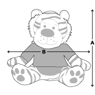 Plush Tiger Size overview