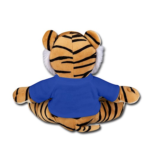 Tigre de peluche Hinten azul real