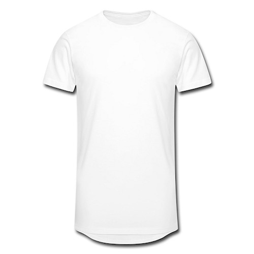 Männer Urban Longshirt Vorne Weiß