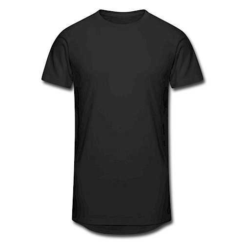 Männer Urban Longshirt Vorne Schwarz