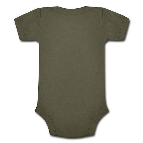 Body Bébé chiné à manches courtes Hinten vert olive