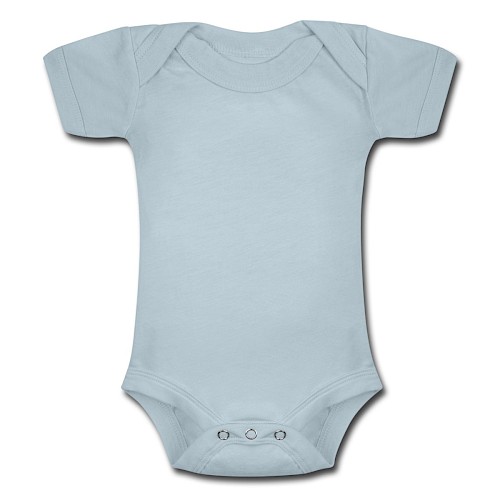 Body Bébé chiné à manches courtes Vorne bleu glacier