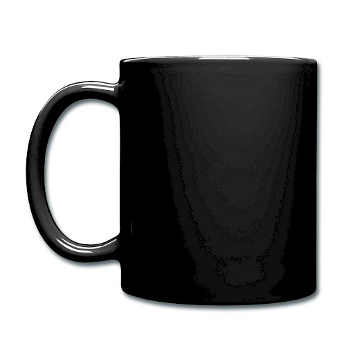 Tasse einfarbig Links Schwarz