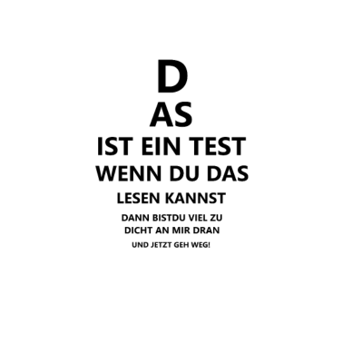 Zoom image Das ist ein Test / Lustiger Sprüche