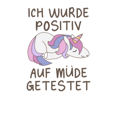 Zoom image Einhorn positiv müde getestet schlafend