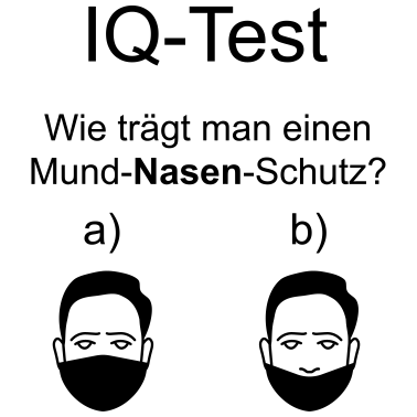 Zoom image IQ-Test Mund Nasen Schutz