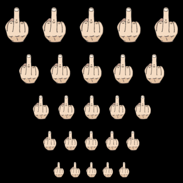 Zoom image Doigt puant le doigt