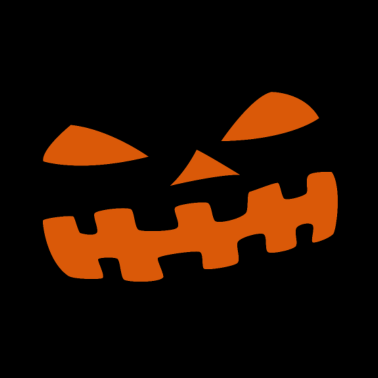 Zoom image Costume da viso spaventoso di Halloween con intaglio di zucca