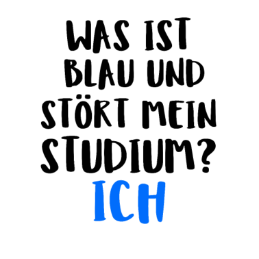 Zoom image Wat is blauw en interfereert met mijn studie? Ik