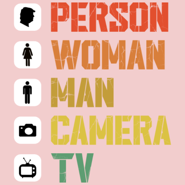 Zoom image Person Woman Man Camera TV Cognitive Test Geschenk