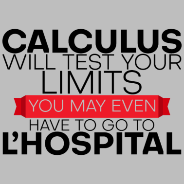 Zoom image Calculus Will Test Your Limits, Go To L'hospital 4