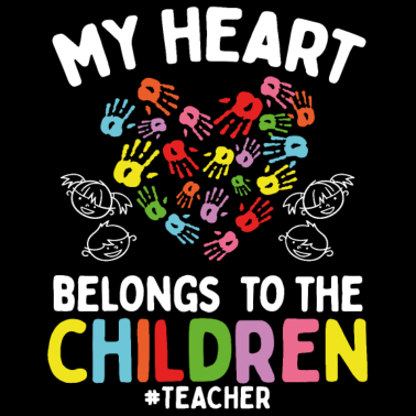 Zoom image My Heart to my Children School Elementary Teacher