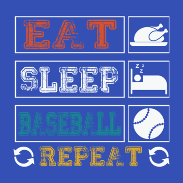 Zoom image Baseball citat äta sömn baseball upprepa