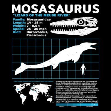 Zoom image Mosasaurus datablad