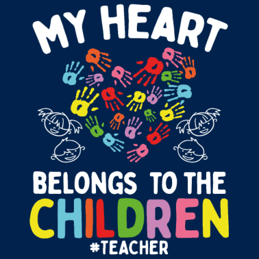 Zoom image My Heart to my Children School Elementary Teacher