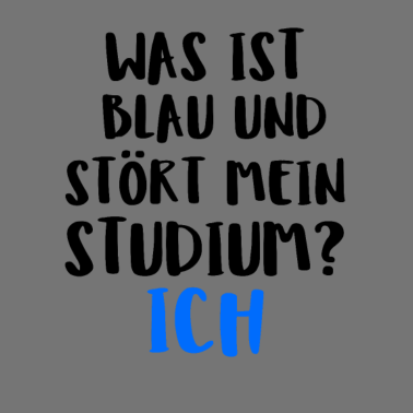 Zoom image Wat is blauw en interfereert met mijn studie? Ik